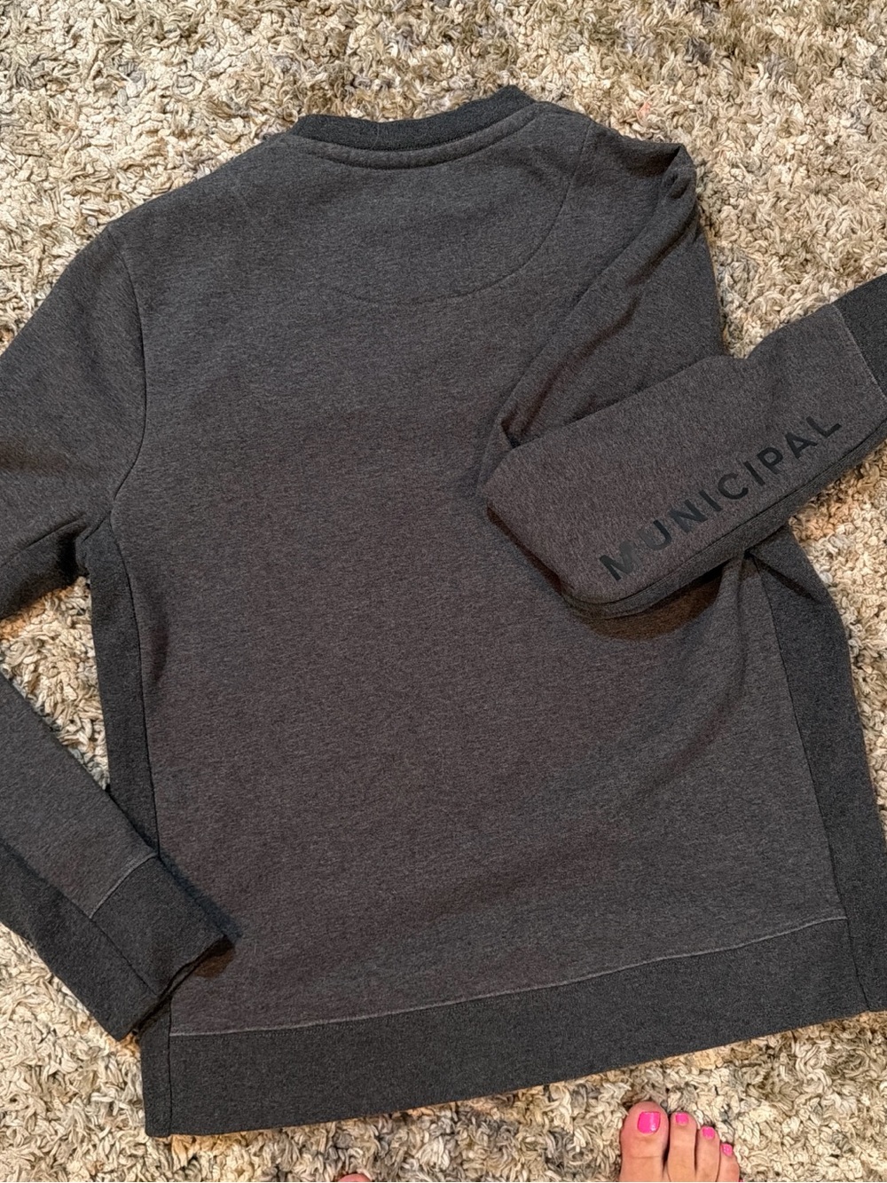 Municipal Men's Dark Gray Crewneck Sweatshirt